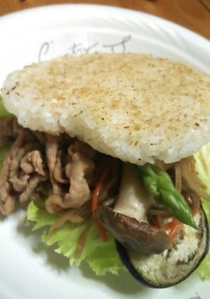 大人の ライスバ—ガ— 甘辛味噌ごま風味-レシピのメイン写真