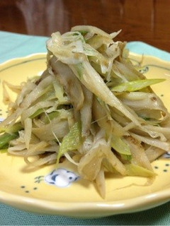 シンプル炒め*ごぼう&ねぎ*-レシピのメイン写真