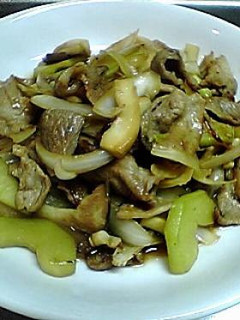 我家の定番♪豚肉と玉ねぎの塩辛炒め-レシピのメイン写真