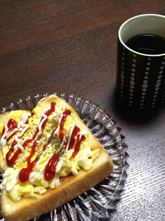 朝食に☆スクランブルエッグトースト-レシピのメイン写真