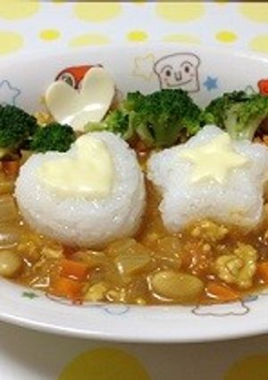 子供と一緒に食べる豆カレー-レシピのメイン写真