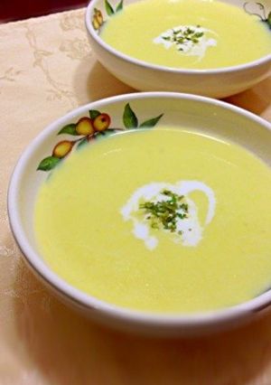 茹でとうもろこしで作るコーンスープ-レシピのメイン写真
