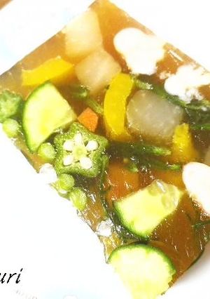 夏野菜のゼリーよせ-レシピのメイン写真