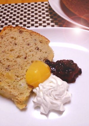 9月のデザート☆栗と小豆のシフォンケーキ-レシピのメイン写真
