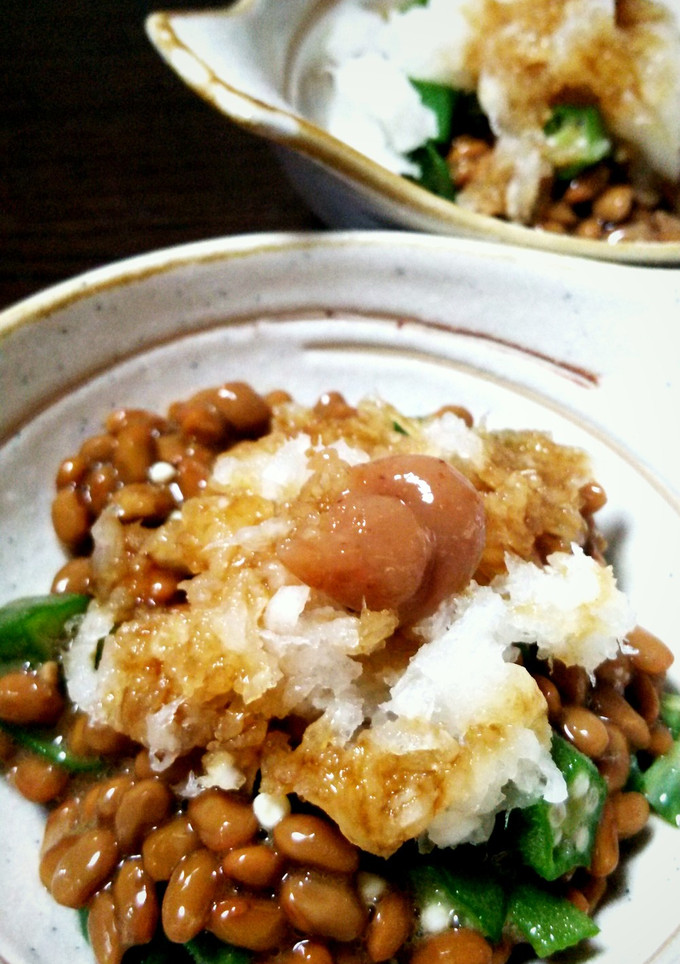 超簡単うま♡おくら納豆梅おろし和え-レシピのメイン写真