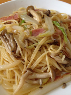 白菜としめじの和風パスタ-レシピのメイン写真
