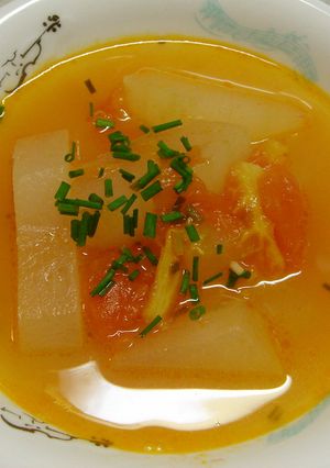 冬瓜とトマトの冷製スープ-レシピのメイン写真