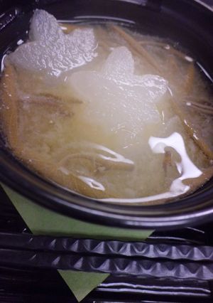 冬瓜とじゅんさいの味噌汁-レシピのメイン写真