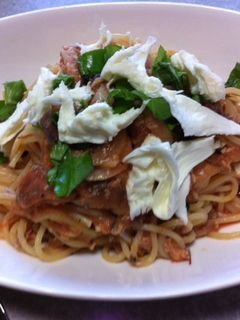 サバの水煮缶とトマトジュースの冷製パスタ-レシピのメイン写真