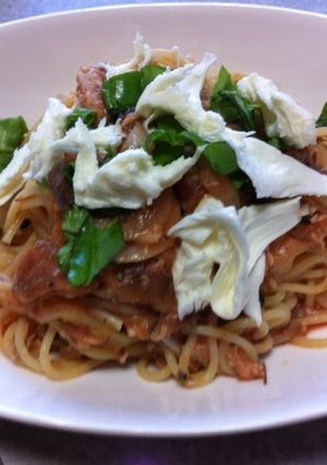 サバの水煮缶とトマトジュースの冷製パスタ-レシピのメイン写真