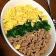 三色丼☆簡単彼ご飯