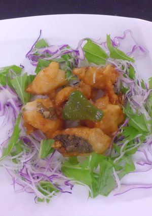 白身魚のチリソース～ミックス野菜添え～-レシピのメイン写真