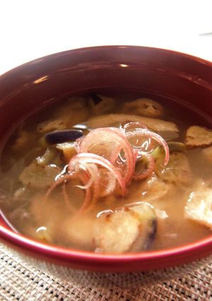 さっぱり夏食材の味噌汁-レシピのメイン写真