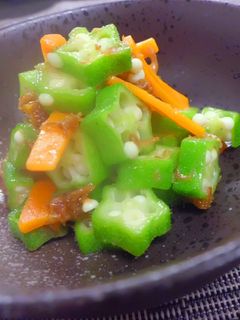 オクラのXO醤和え-レシピのメイン写真