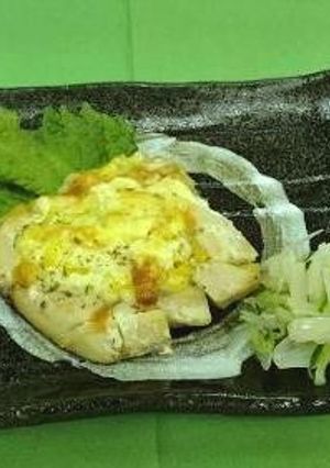 魚のマヨコーン焼き～薬膳風和え物～-レシピのメイン写真