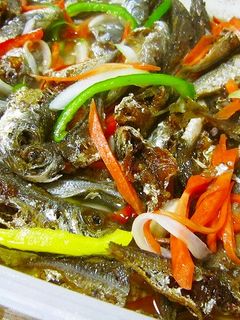 簡単♪豆アジの素揚げのマリネ♥-レシピのメイン写真