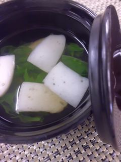 水菜とはんぺんの清汁-レシピのメイン写真