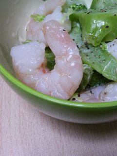 バジルが香るエビマヨホットサラダ-レシピのメイン写真