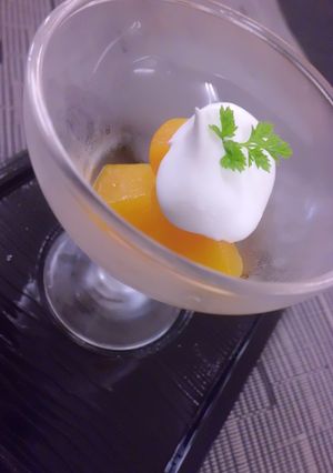 黄桃缶のデザート-レシピのメイン写真