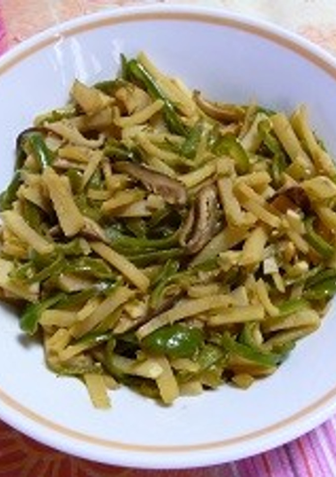 筍とピーマンの炒め物 ごま風味-レシピのメイン写真