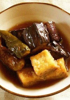 茄子の揚げ浸しに豆腐も入れる!-レシピのメイン写真