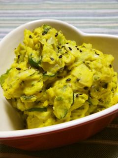 シャキシャキ食感♪かぼちゃのサラダ-レシピのメイン写真