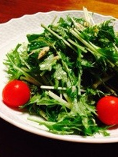 簡単!水菜とツナのサラダ-レシピのメイン写真