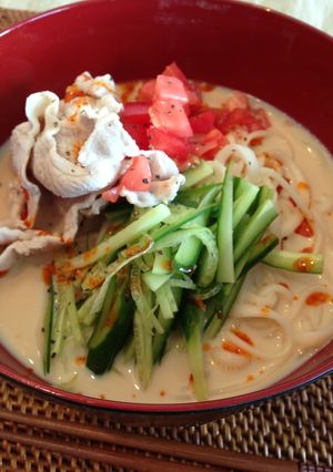 簡単＆ヘルシー♥ 冷たい豆乳うどん-レシピのメイン写真