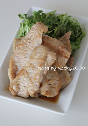 豚肉（トントロ）のにんにくポン酢炒め♪-レシピのメイン写真