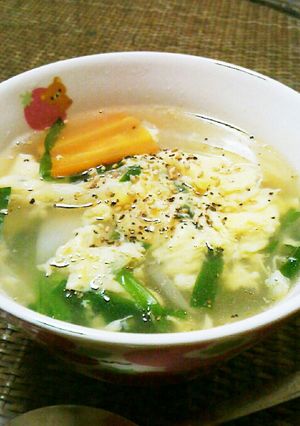 玉子ふわふわ❢焼肉屋さん風の玉子スープ-レシピのメイン写真