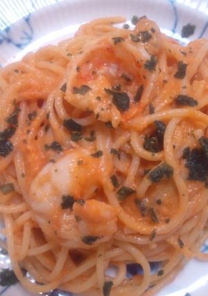 エビトマトクリームパスタ-レシピのメイン写真