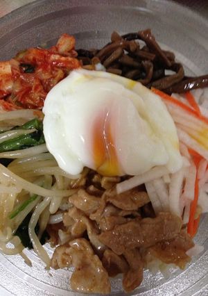 ひと手間で石焼きビビンバ風ご飯！-レシピのメイン写真