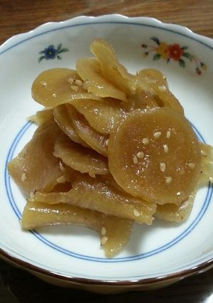 古漬けたくあんの炒め煮-レシピのメイン写真