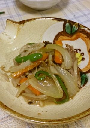 余った野菜で!甘辛しょうが炒め♪-レシピのメイン写真