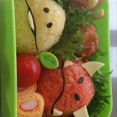 なめこキャラ弁 ～おになめこ♪～-レシピのメイン写真