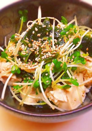 簡単☆豆腐ポン酢サラダ-レシピのメイン写真