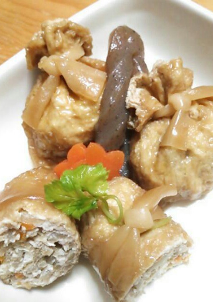 懐かしい野菜巾着 油揚げ 母の味・基本-レシピのメイン写真