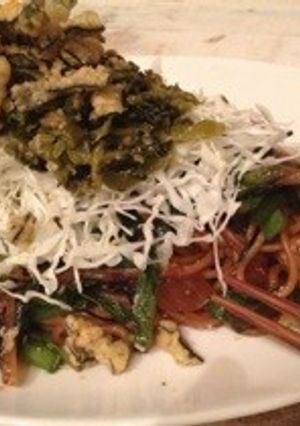 薬味焼きそばシャキシャキのキャベツのせ-レシピのメイン写真