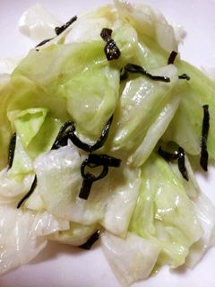 包丁いらず!キャベツの塩昆布和え☆-レシピのメイン写真