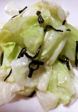 包丁いらず！キャベツの塩昆布和え☆-レシピのメイン写真