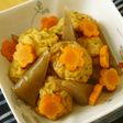 お弁当に こんにゃくとがんもどきの甘辛煮