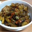 家族みんなで茄子の味噌炒め!