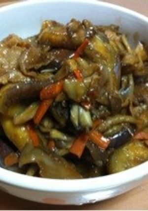 家族みんなで茄子の味噌炒め!-レシピのメイン写真