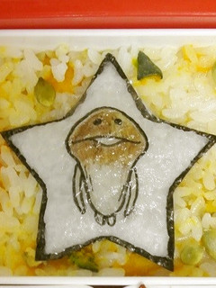 縁取りご飯シートでアップリケ風キャラ弁-レシピのメイン写真