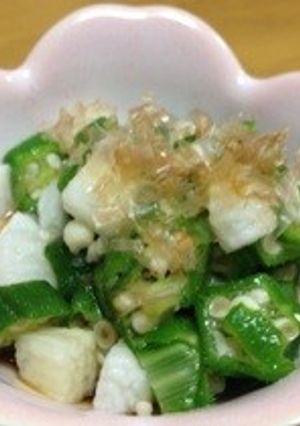 オクラと長芋のネバネバ酢の物-レシピのメイン写真