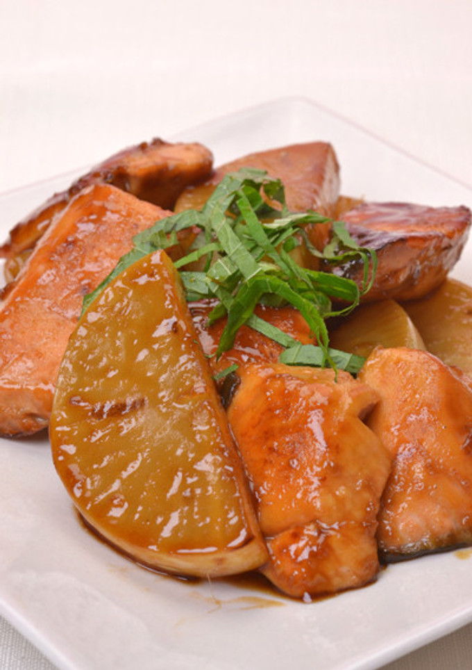大根と鮭の照り焼き-レシピのメイン写真