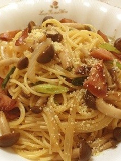 しめじと葱の和風パスタ♡簡単-レシピのメイン写真