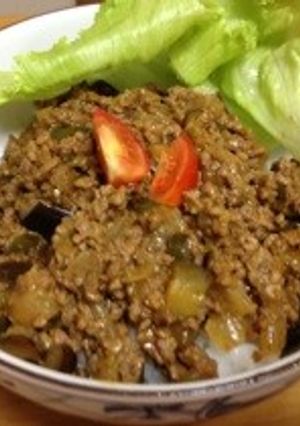 夏野菜ドライカレー風丼-レシピのメイン写真