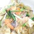 秋パスタ!サーモンとしめじのパスタ
