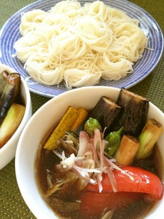 夏野菜そうめん-レシピのメイン写真
